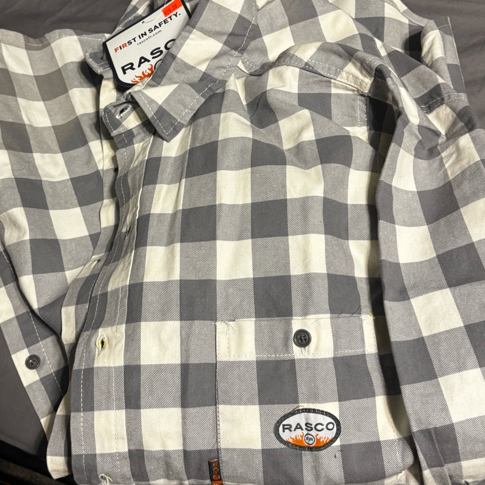 RASCO Gray Plaid Men's Casual Shirt